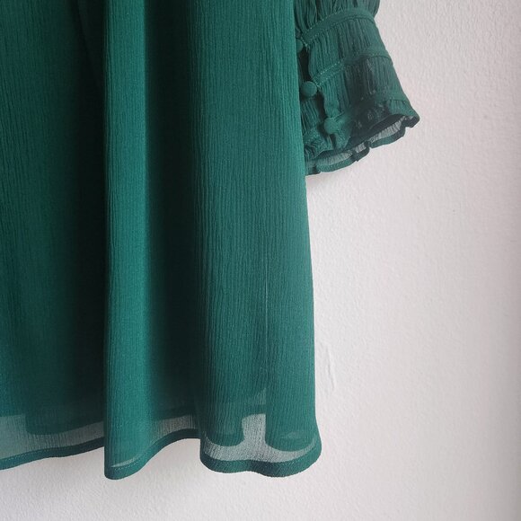 ✨ US2 Sézane Odile Green Mini Silk Dress - Worn Once (EU 34) - Picture 8 of 15